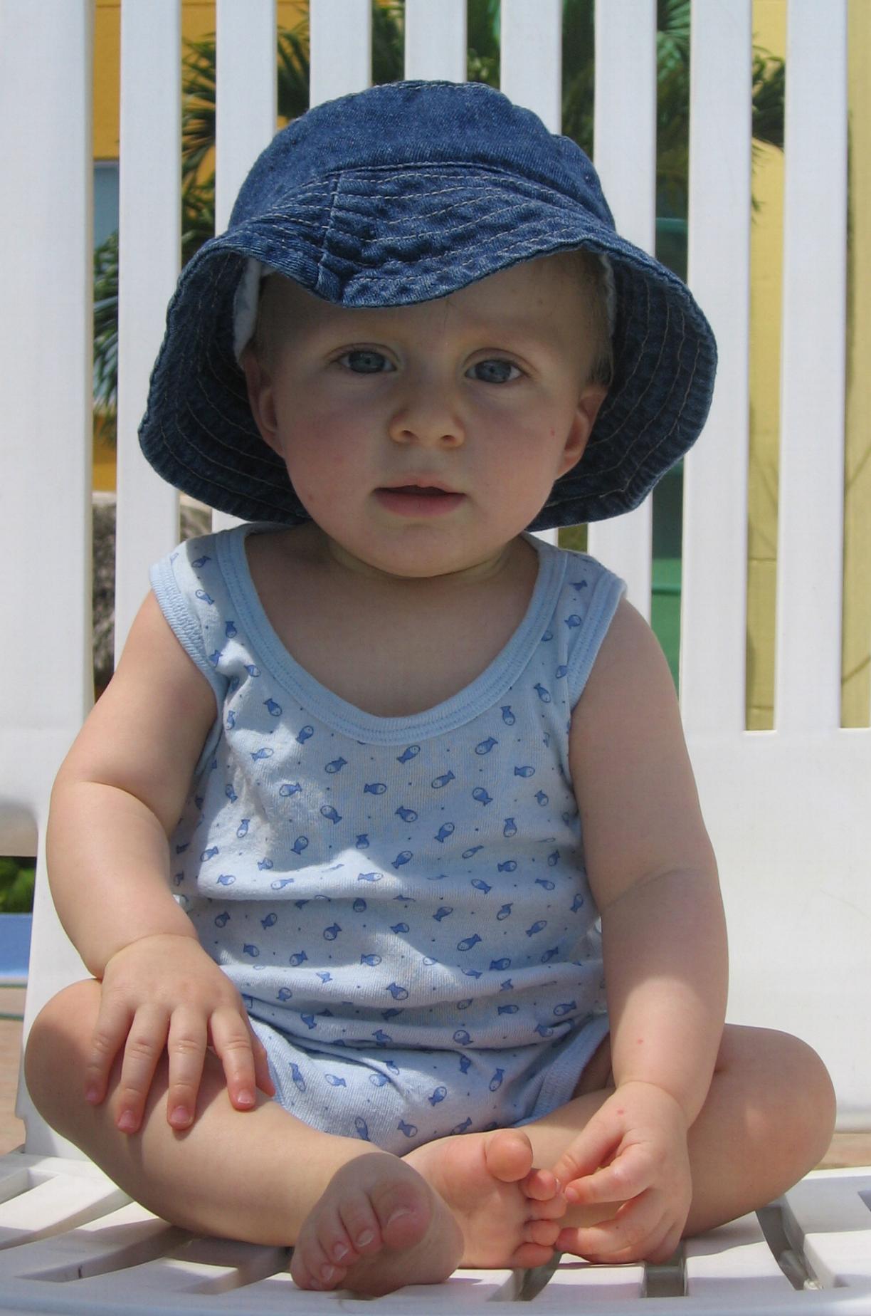 Lose the hat, Mom!